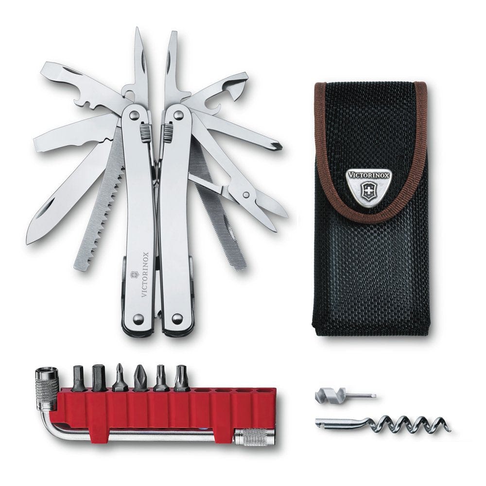 Victorinox Swiss Tool Spirit X plus 35 Function Multi-Tool with Leather Pouch