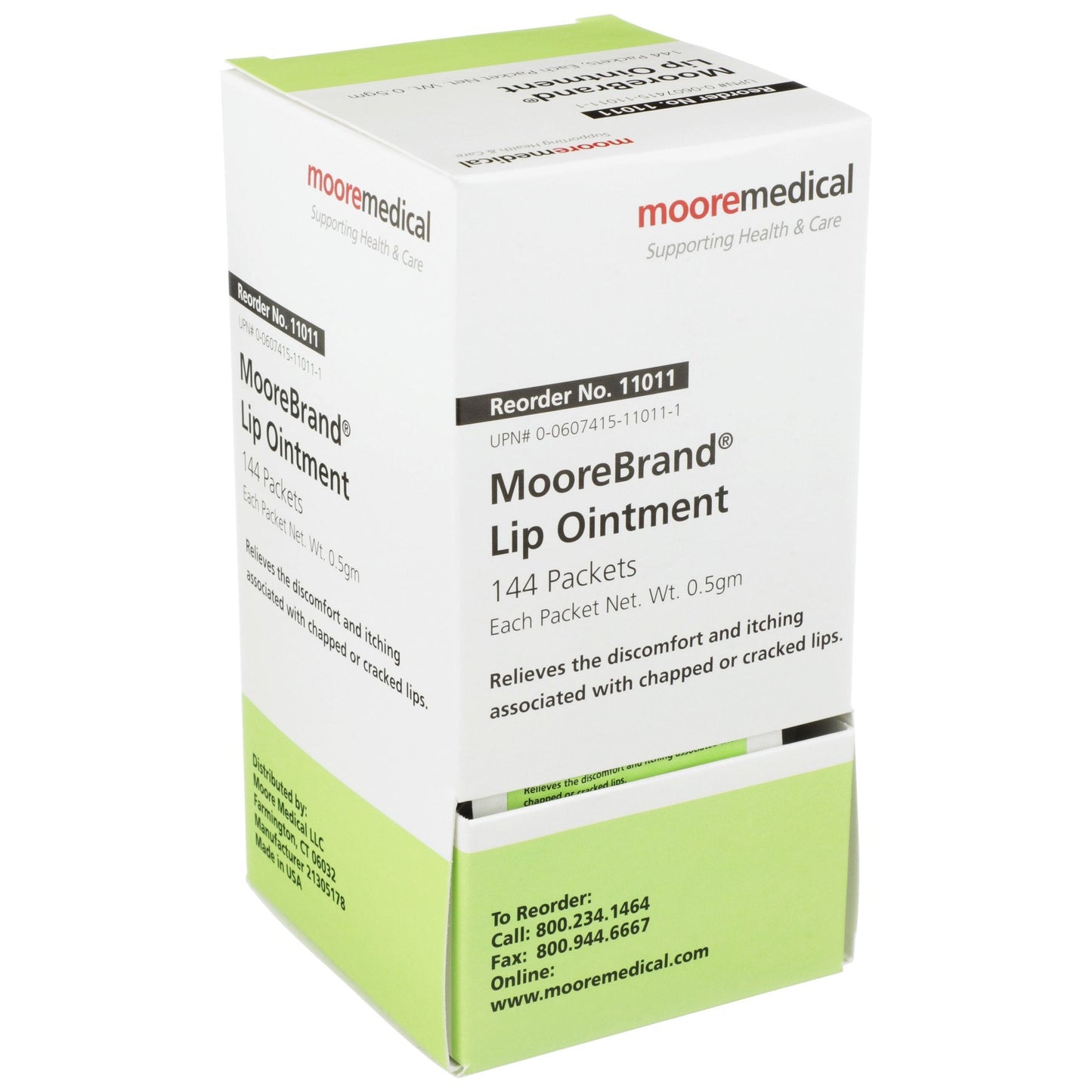 MooreBrand Pomegranate Lip Balm, 144 Packets per Carton